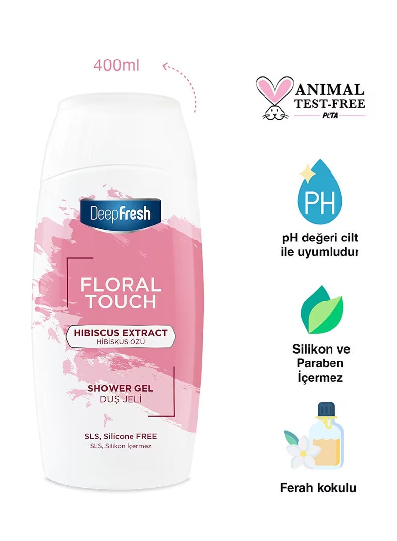 Deep Fresh Shower Gel Hibiscus Extract 400ml  - Image 3