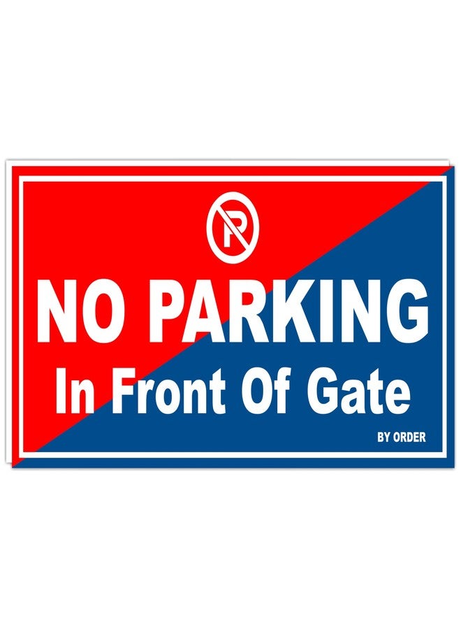 ATTRACTSO - no Parking Vinyl Sunboard Material Sign Board Sticker For Door Entrance Set of 2 (12inchx6inch) - Image 1