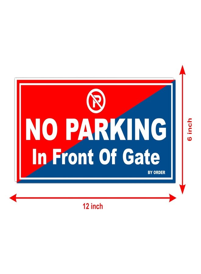 ATTRACTSO - no Parking Vinyl Sunboard Material Sign Board Sticker For Door Entrance Set of 2 (12inchx6inch) - Image 5