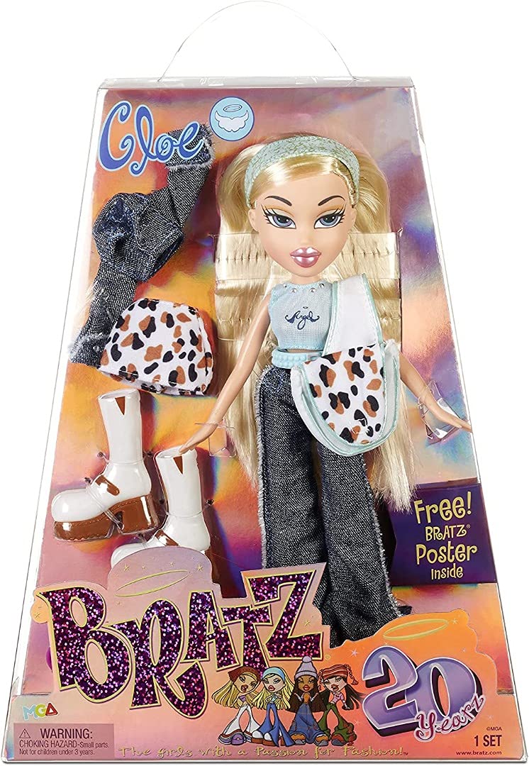 Bratz 20 Yearz Anniversary Edition Cloe Doll - 2 Outfits, Accessories & Holographic Poster - Ages 7+ - Image 1