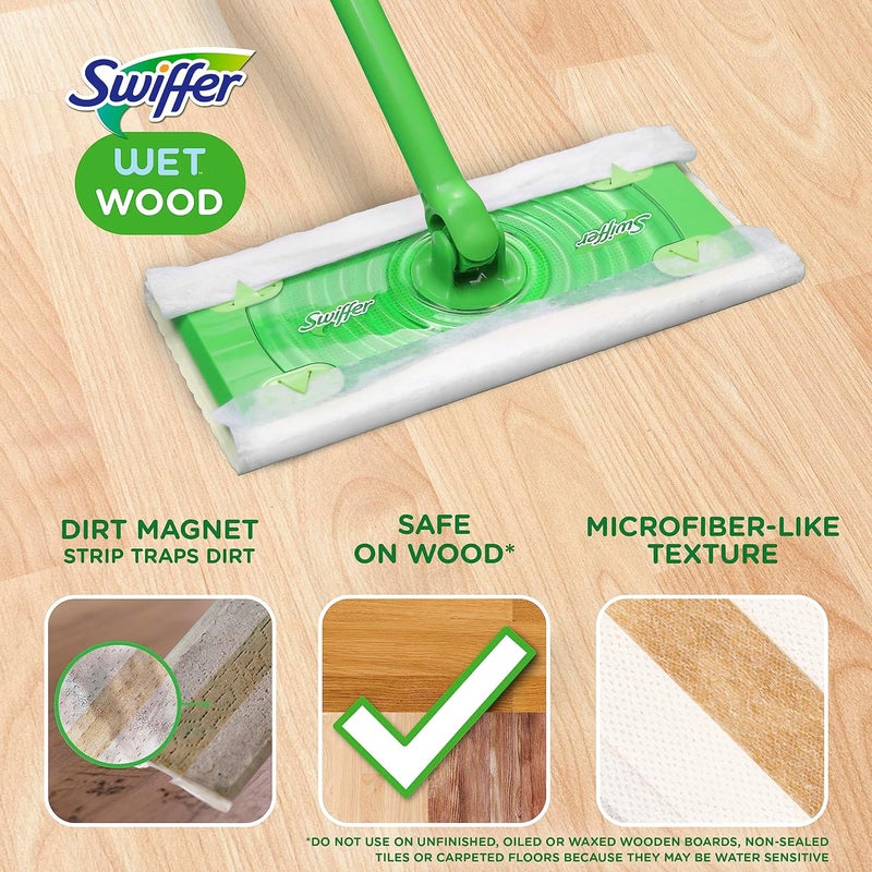 Swiffer Sweeper Wet Wood Floor Mopping cloths, 20 count - Image 4