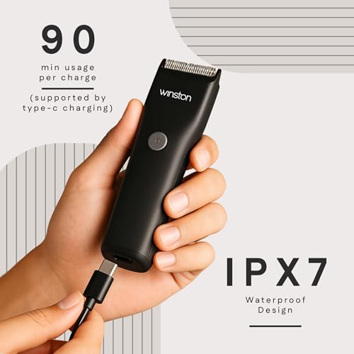 Winston Snipper Beard Trimmer High Precision Trimming 2 Beard Combs with 20mm Length Settings, Charging Digital Display & Travel Lock - Image 4