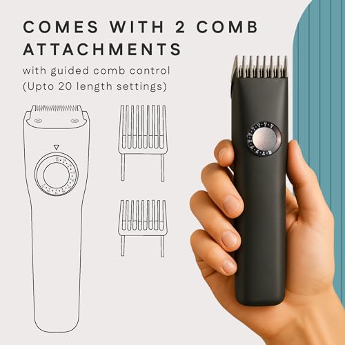 Winston Snipper Beard Trimmer High Precision Trimming 2 Beard Combs with 20mm Length Settings, Charging Digital Display & Travel Lock - Image 5