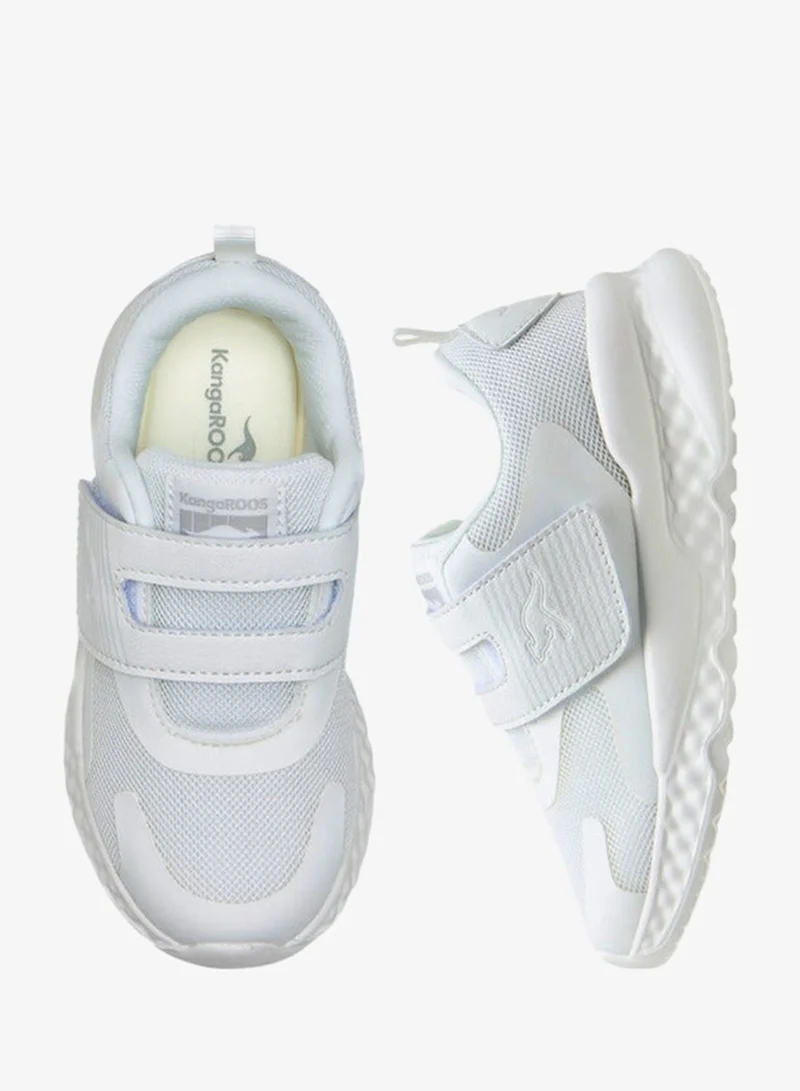 kangaROOS Boys Kids' Panelled School Shoes with Hook and Loop Closure