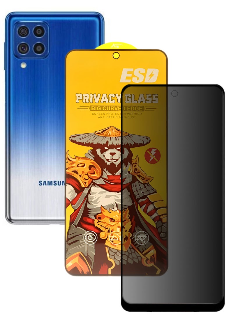 ESD Tempered Dustproof Privacy Glass Screen Protector Compatible For Samsung Galaxy F62 - Image 1