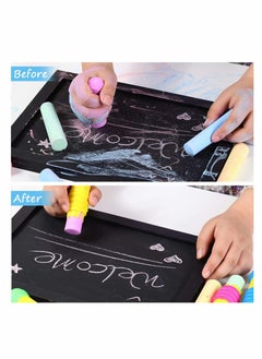 Y&D Chalk Holder Plastic Sidewalk Holders Colored Adjustable Clip Holder with Storage Hard Case for Teachers Students Office School Classroom Drawing Board Blackboard 10 Pieces  - Image 4