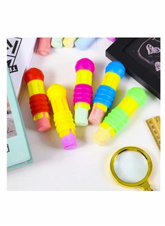 Y&D Chalk Holder Plastic Sidewalk Holders Colored Adjustable Clip Holder with Storage Hard Case for Teachers Students Office School Classroom Drawing Board Blackboard 10 Pieces  - Image 5