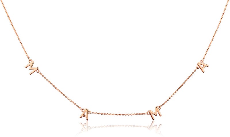 Benevolence LA Womens, Mama Necklace Dainty Necklace, 14k Gold Dipped Necklaces, Gifts for Mom | Gold Necklace, Mom Necklace, Necklaces for Mom, Travel Accessories, Designed in California - Image 1