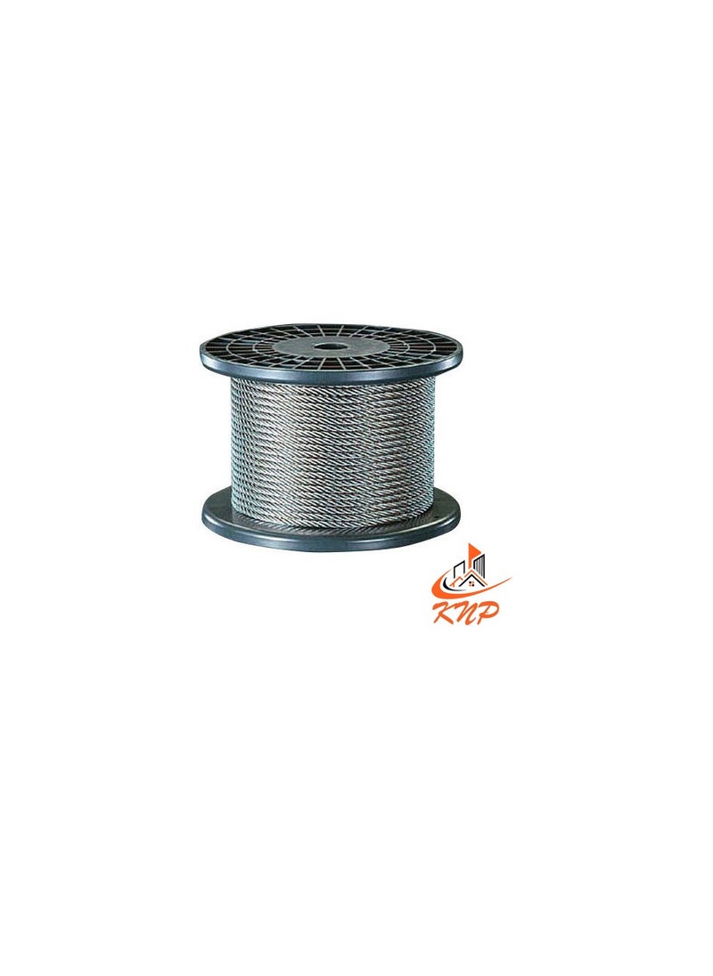 KNP Galvanised Steel Wire Rope - 100 Meter 6mm  - Image 3