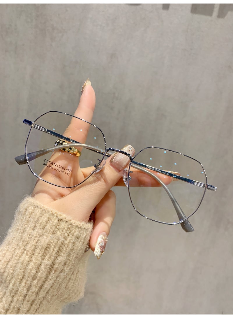 PUKCLAR Reading Glasses Non-Prescription Pure Titanium Frame Lightweight Adjustable Nose Pads Business Fashion Eyewear Men Women - Image 1