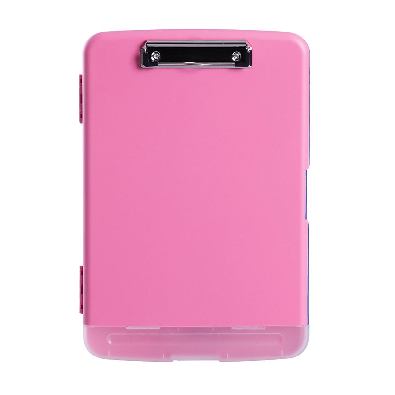 Praise A4 Multi-Functional File Box with Pen Slot – Transparent Plastic Desktop Organizer - Image 1