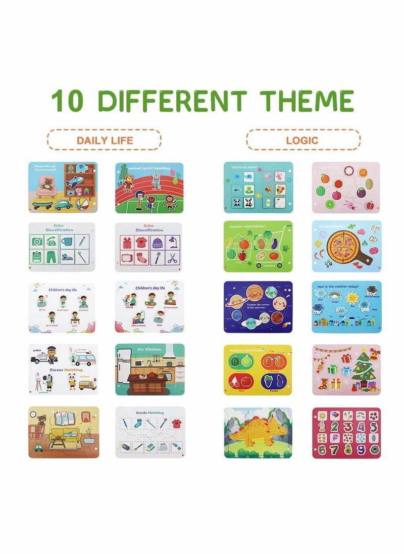 Y&D Quiet Book for Toddlers, Activity Toys Early Learning Toy Kids, Sensory Education Preschool -- Best Gifts Boys and Girls Aged 2 3 4 5 6 (2 Pack)  - Image 2