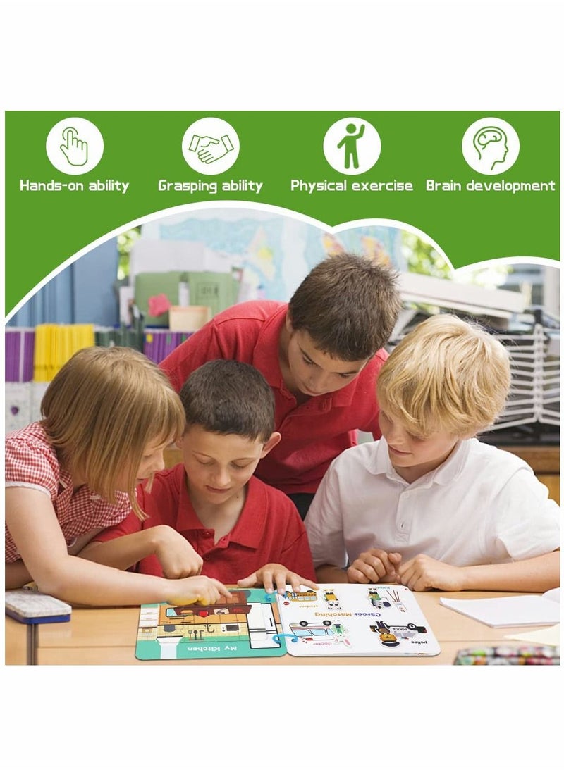 Y&D Quiet Book for Toddlers, Activity Toys Early Learning Toy Kids, Sensory Education Preschool -- Best Gifts Boys and Girls Aged 2 3 4 5 6 (2 Pack)  - Image 3