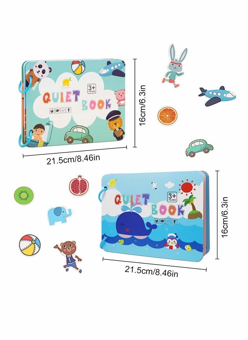 Y&D Quiet Book for Toddlers, Activity Toys Early Learning Toy Kids, Sensory Education Preschool -- Best Gifts Boys and Girls Aged 2 3 4 5 6 (2 Pack)  - Image 5