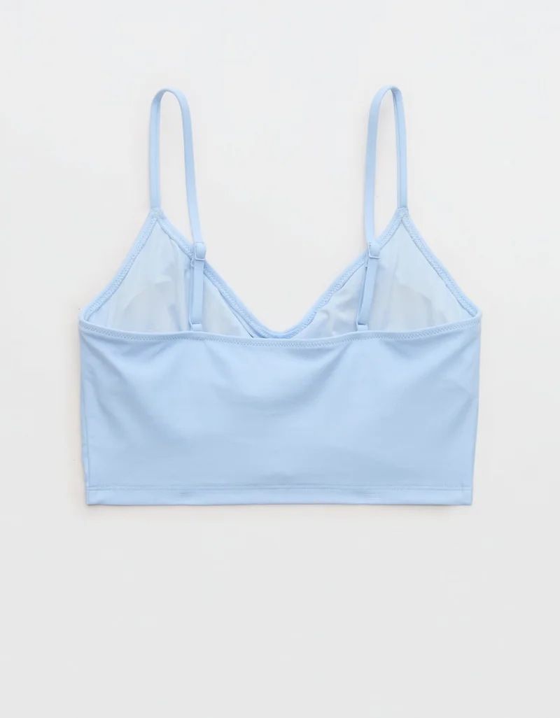 Aerie  Aerie Ruched Longline Scoop Bikini Top for Women | Best Price UAE
