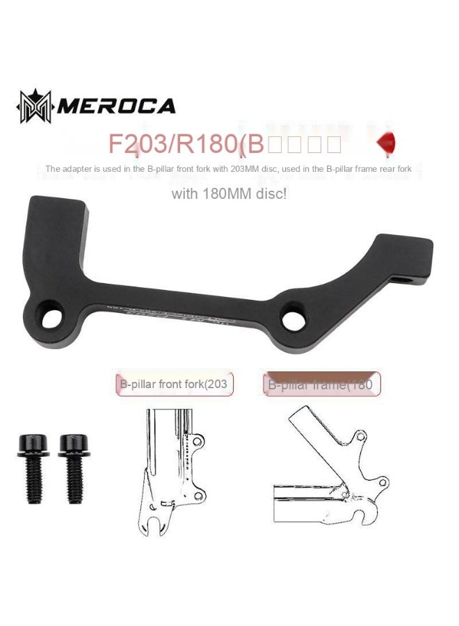 Bicycle Disc Brake Adapter for Fork Frame A/B Pillar - Compatible with 160/180/203mm Disc Brake Conversion