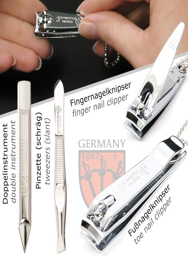 3 Swords Germany 3 سيوف ألمانيا - مجموعة أدوات العناية بالأظافر المكونة من 6 قطع بجودة العلامة التجارية مع حقيبة قماش جينز - صنع في ألمانيا - Image 3