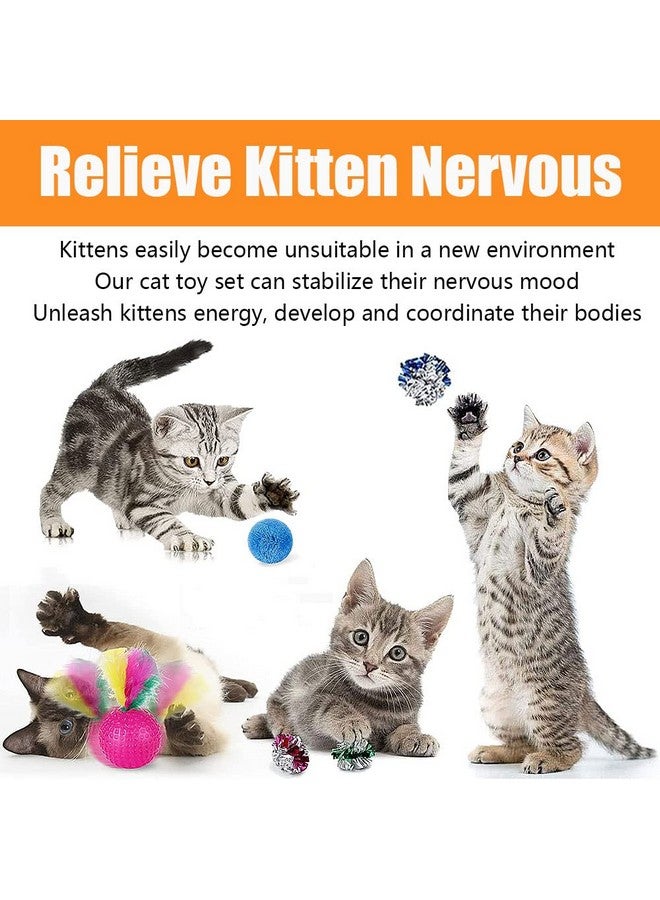 Speedy Panther 21 Pcs Cat Toys For Indoor Cats Collapsible Cat Tunnel Interactive Feather Teaser Wand Ball Toy For Kitten Cats - Image 3