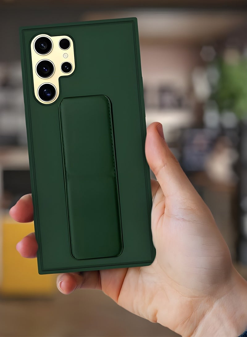 Samsung Galaxy S24 Ultra Case Cover Magnetic Car Mount Kickstand Holder Case with Vertical & Horizontal Hand Strap Case for Samsung Galaxy S24 Ultra 6.8-inch - Image 4