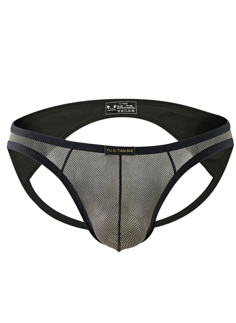 YUAITIANSHI - Brief for Men Breathable Comfortable Skin-Friendly Soft Stylish Bulge Pouch Short Underwear for Male 1 Pack - Image 1