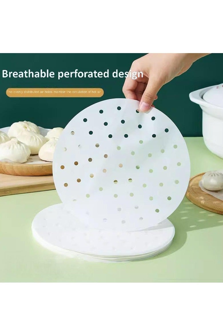 50 pieces of disposable air fryer oil proof paper 30cm for household steamer paper - Image 2