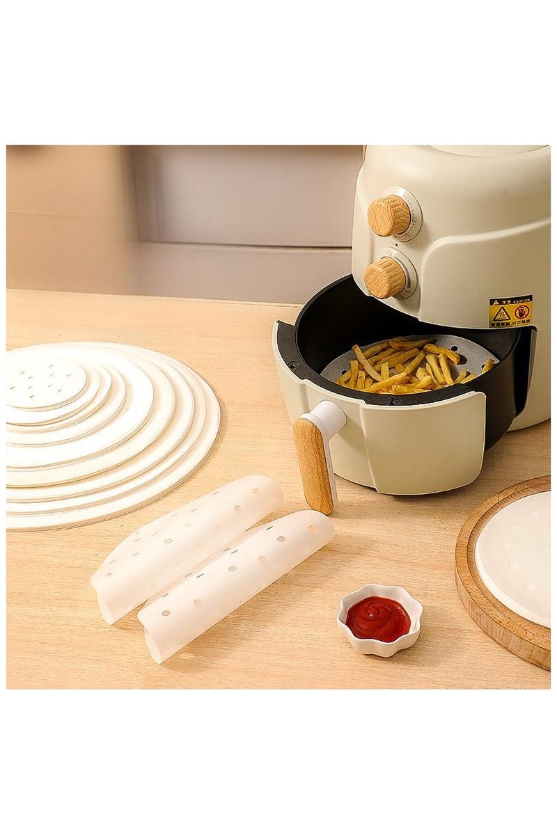 50 pieces of disposable air fryer oil proof paper 30cm for household steamer paper - Image 3