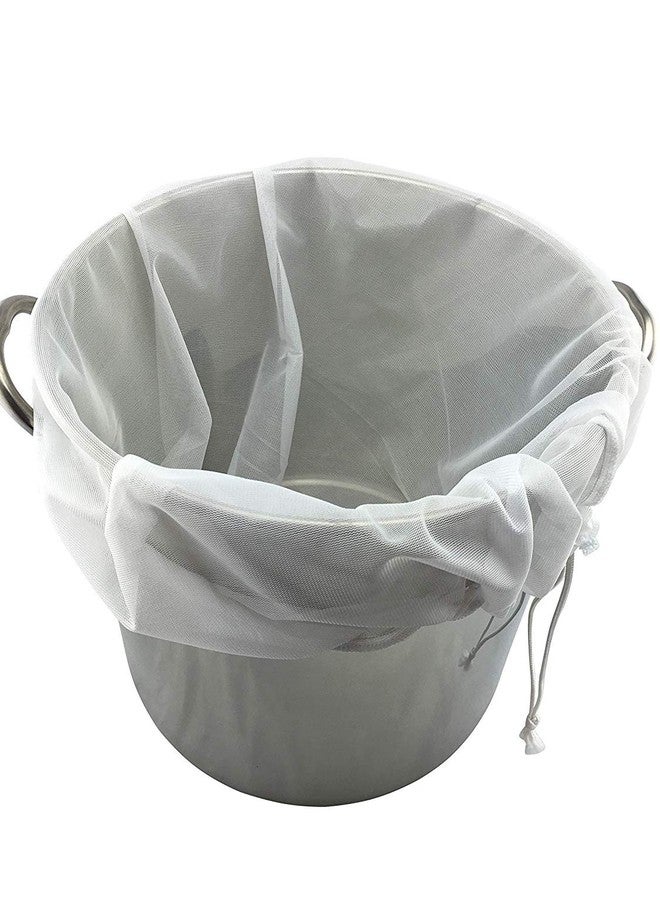 WREWING Filter Bag, Wrewing Food Grade 100 Mesh Straining Bag Large Strainer for Hops Grains Home Brewing Fermenting Accessory (40x45cm) - Image 2