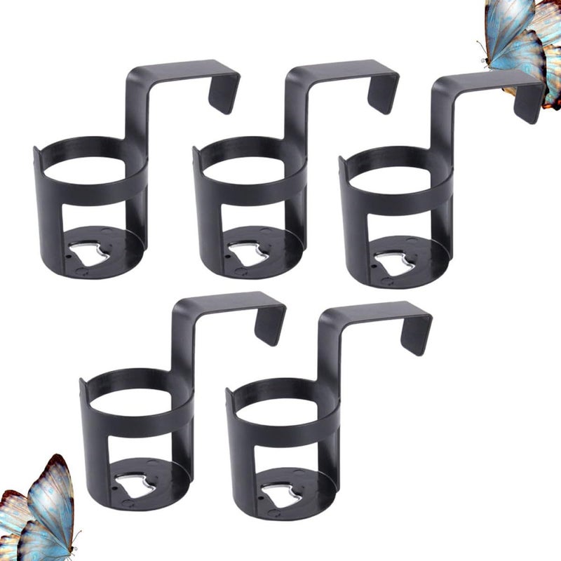 5pcs Plastic Cup Holder For Car Hanging Storage Beverage Drink Organizer Universal Rear Seat Armrest - Image 4