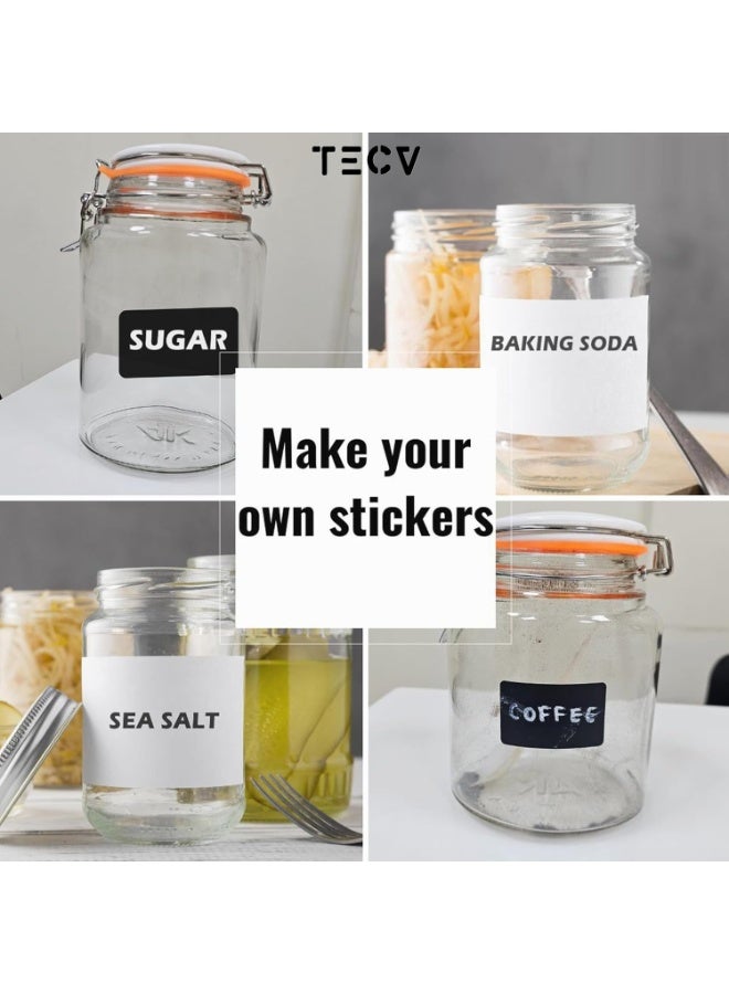 TecV A4 Sticker Paper 100 Sheets, Self-Adhesive Glossy White Sticker Printer Paper, Waterproof Double Layer for Inkjet/Laser Printer | Photo Paper, Shipping Labels, DIY, Office Use - Image 5