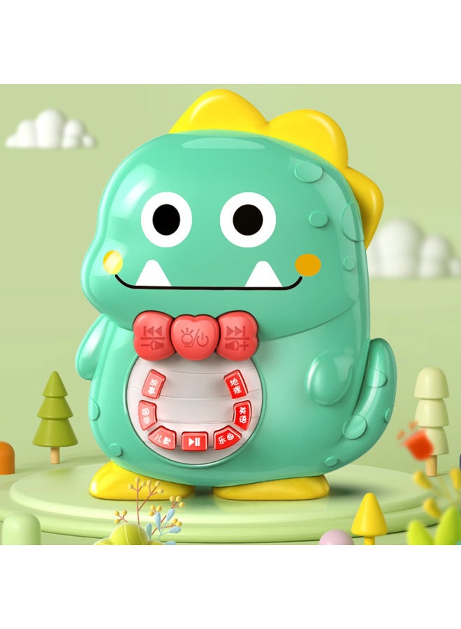 Infant Early Education Machine Children Story Machine Baby Children's Song Music Player Educational Enlightenment 0 1 Year Old 2 Toys 3-Color:Cute Dragon Story Machine-rechargeable Version (free Lanyard) - Image 2