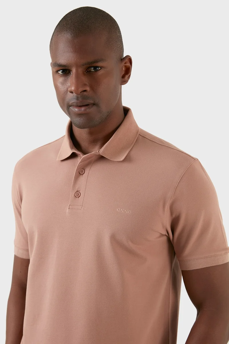 Exxe Cotton Regular Fit Buttoned Polo T Shirt Men's T Shirt EX661D