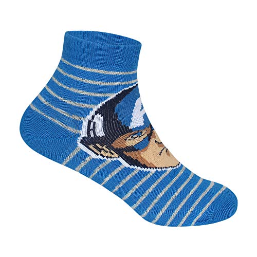 Supersox Ankle Disney Avenger Ankle Length Socks for Kids, Made with Breathable, Anti Odour & Moisture Absorbent Combed Cotton with a Extra Durable Welt, Ideal For All Day Wear (Pack Of 5), Assorted - Image 5
