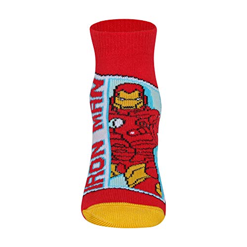Supersox Ankle Disney Avenger Ankle Length Socks for Kids, Made with Breathable, Anti Odour & Moisture Absorbent Combed Cotton with a Extra Durable Welt, Ideal For All Day Wear (Pack Of 5), Assorted - Image 2