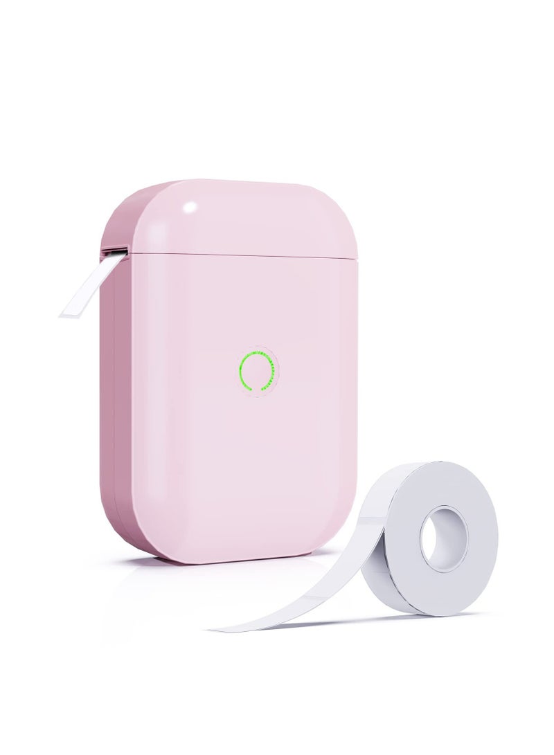 Mini Bluetooth Label Makers - D11 Pro Pink Label Maker Machine with Tape Portable Label Printer Labeler for Labeling Jars Bins Home Organizing Office - Image 1