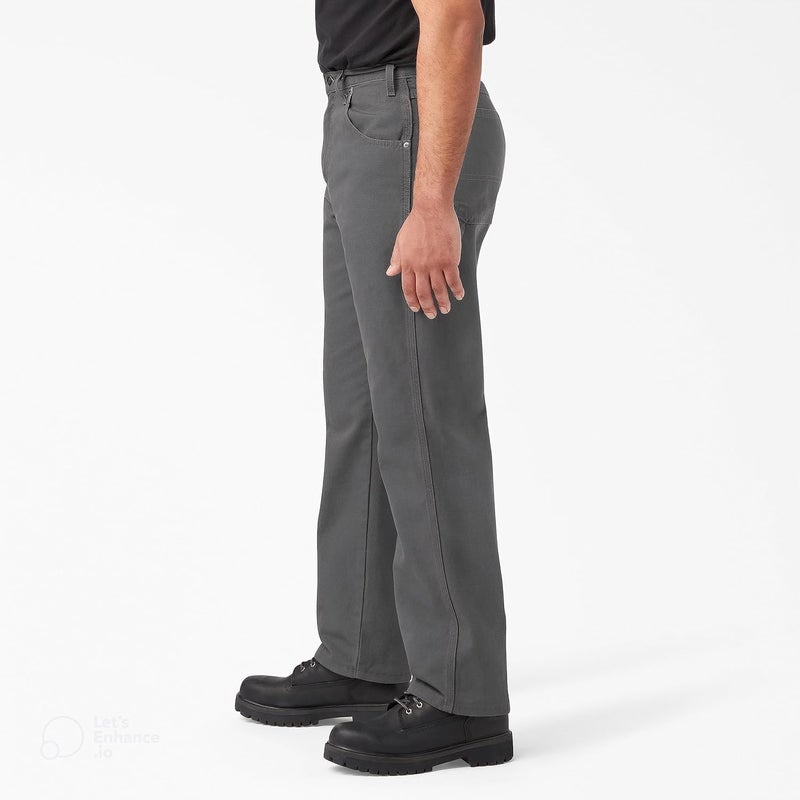 Dickies Men's Relaxed Fit Straight-Leg Duck Carpenter Jean in Slate - 36W x 32L - Image 2