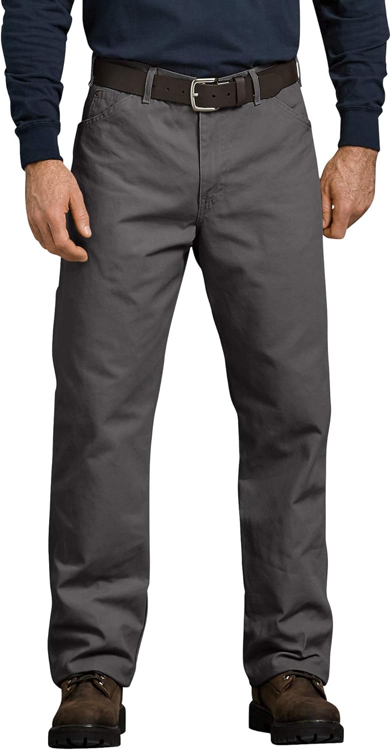 Dickies Men's Relaxed Fit Straight-Leg Duck Carpenter Jean in Slate - 36W x 32L - Image 1