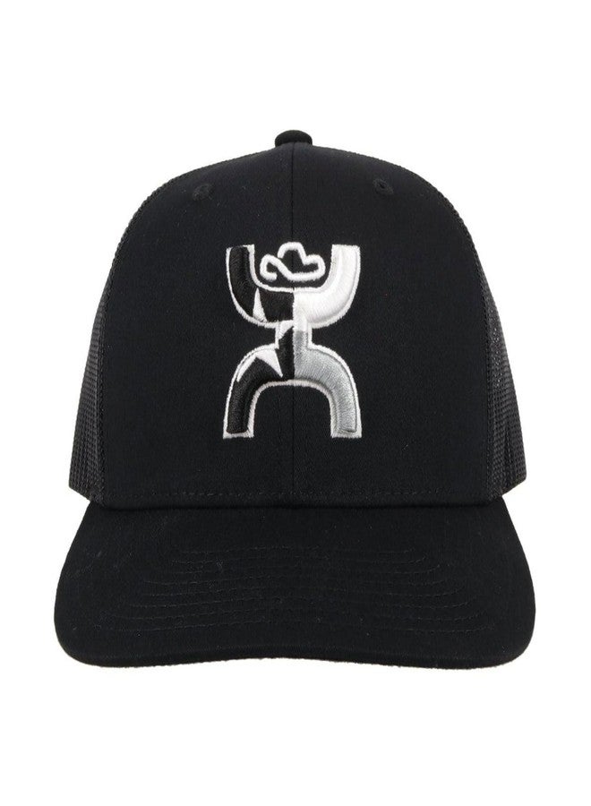 HOOEY Texican Trucker Hat for Men – Adjustable Snapback, Breathable Black Mesh Baseball Cap - Western Trucker Hat for Ranch, Work, & Everyday Wear - One-Size - Black - Image 3