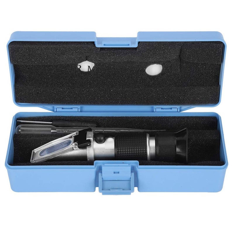 جهاز قياس الانكسار المحمول بنطاق اختبار السكر من 0 إلى 80%، مع تعويض تلقائي عن درجة الحرارة (ATC)، وهيكل من الألمنيوم – معدات قياس دقيقة للسوائل، تصميم محمول لسهولة الاستخدام - Image 1