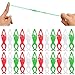 JellyArch 24 Pack Christmas Stretchy Flying Elves Finger Slingshot Catapult Toys Holiday Stocking Stuffers Christmas sticky toys bulk for Flying Games Xmas Party favors - Image 2