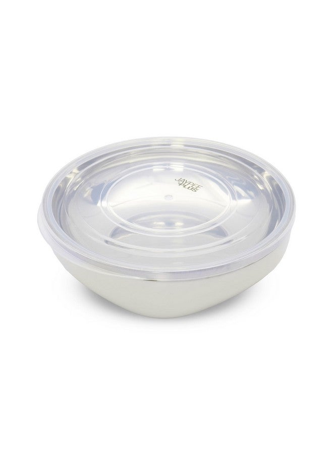 Jaypee Plus Stainless Steel Mixing & Serving Bowl Set of 3 with Lid,Rustproof,Microwave Safe,500 ml, Ivory - Image 5