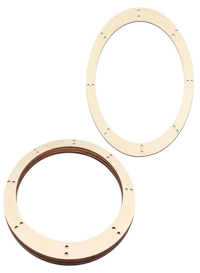 Longan Craft Wooden Wreath Frame 3 Pcs Wood Wreath Ring for Crafts 11.5 inch Valentine's Day Christmas Decoration Frames Floral Hoop Garland DIY for Holidays Wedding Decor Wall Door Hanging Ornaments - Image 1