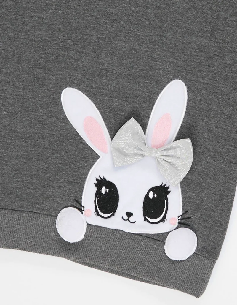 Denokids Cute Rabbit Girl Sweatshirt