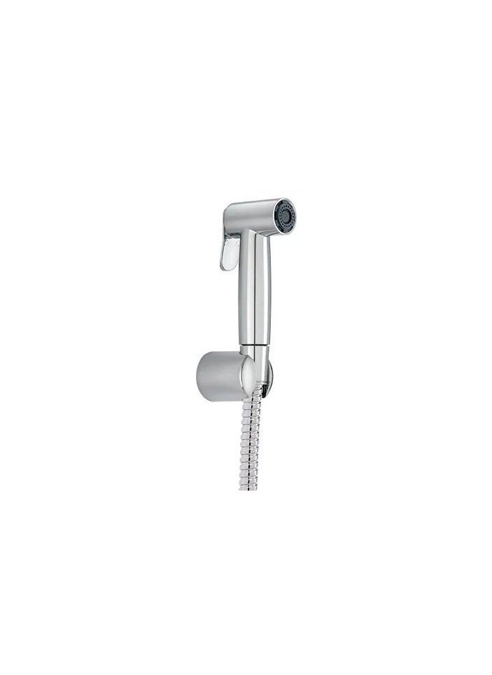 RAK CERAMICS - ABS Shattaf with Hose and Holder | Premium Wall-Mounted Shattaf Bidet Spray with Hose, Holder & Mesh Filter | High-Pressure Bidet Toilet Spray with Flow Straightener (RAK32007-09), Chrome - Image 1