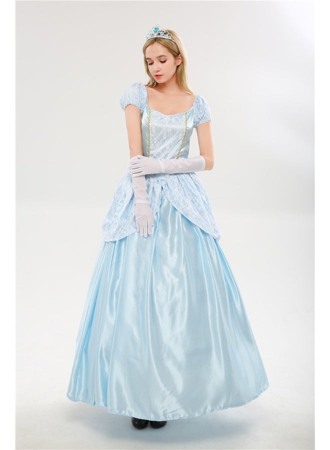European Court Costumes - Princess Cinderella Halloween Snow White Dress Cinderella's Cosplay Outfit - Image 3