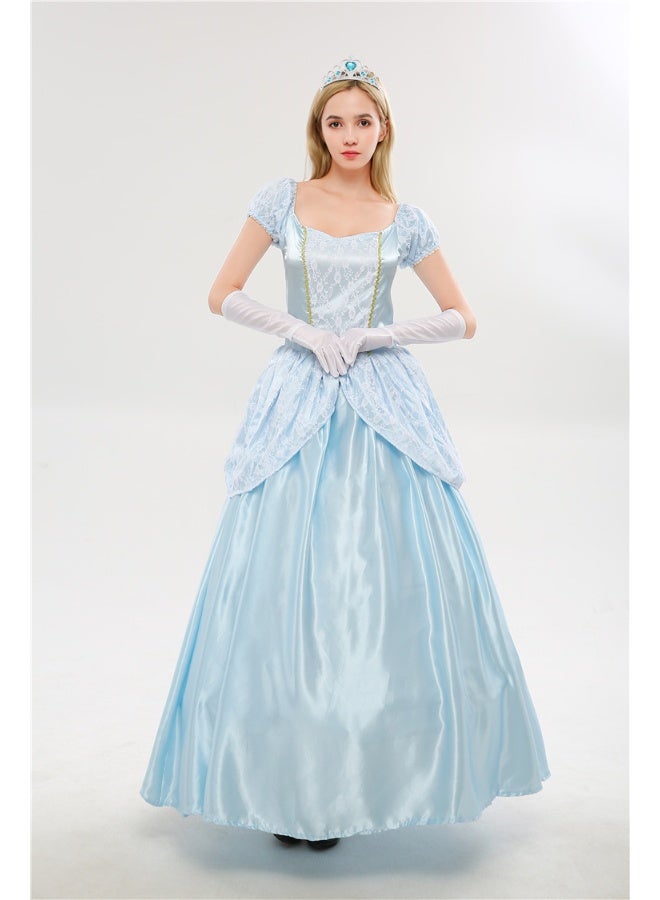 European Court Costumes - Princess Cinderella Halloween Snow White Dress Cinderella's Cosplay Outfit - Image 1