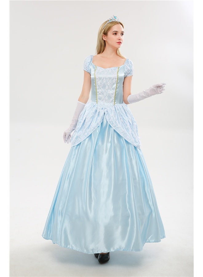 European Court Costumes - Princess Cinderella Halloween Snow White Dress Cinderella's Cosplay Outfit - Image 2