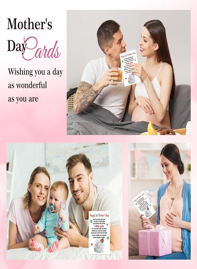 FaCraft First Mothers Day Gifts for New Mom - Large 8x5.5 Rainbow UV Printing Happy First Mothers Day Card for New Mom First Time Mom from Bump Baby Boy Girl, with Envelope and Seal - Image 5