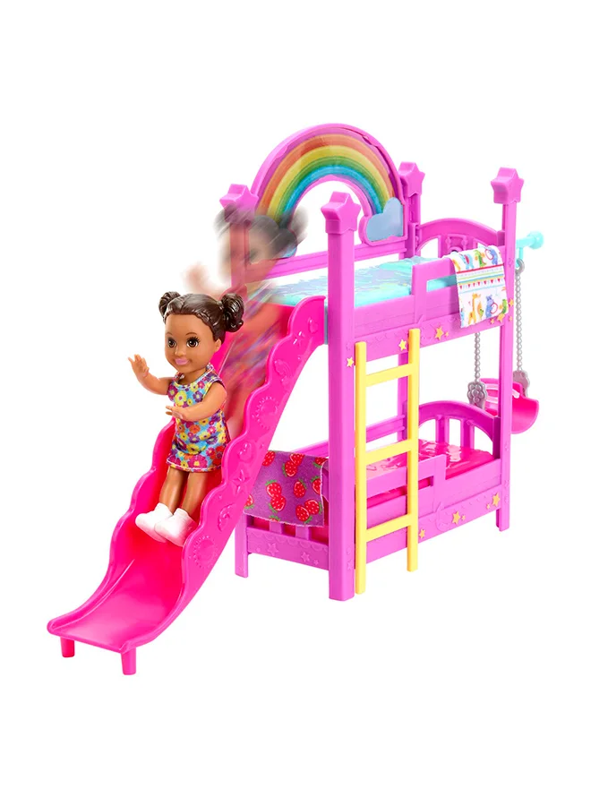 Barbie Skipper Babysitters Inc.  Ultimate Daycare Playset With 3 Dolls, Furniture & 15+ Accessories, Includes Bunk Beds & Color-Change Easel