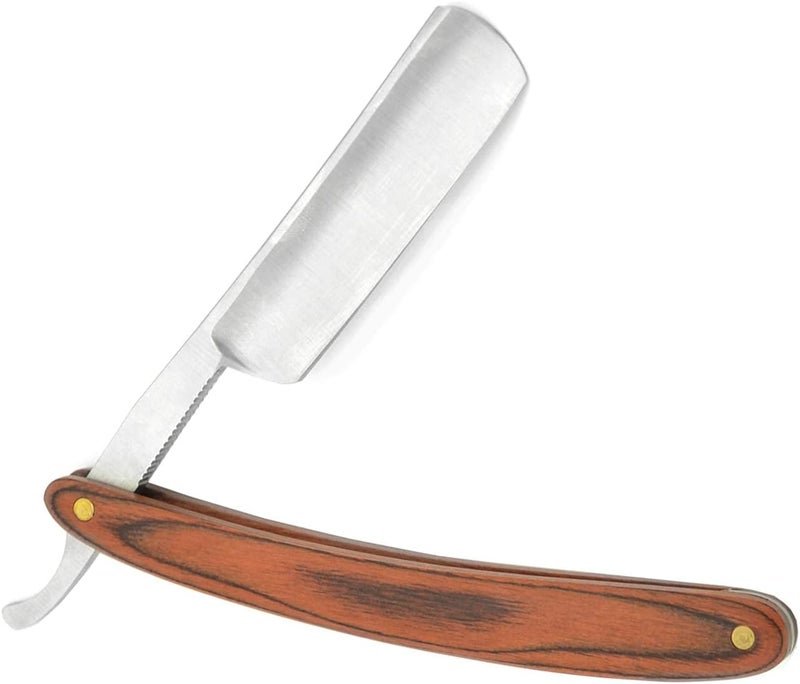 Grandslam Straight Razor Shave Ready Handmade Sharpened, 420 Steel Straight Razor Blade, 2 Layers Long Leather Canvas Strop, Sharpening Stone,2 Side Grit 3000 Waterstone Knife Sharpener - Image 2