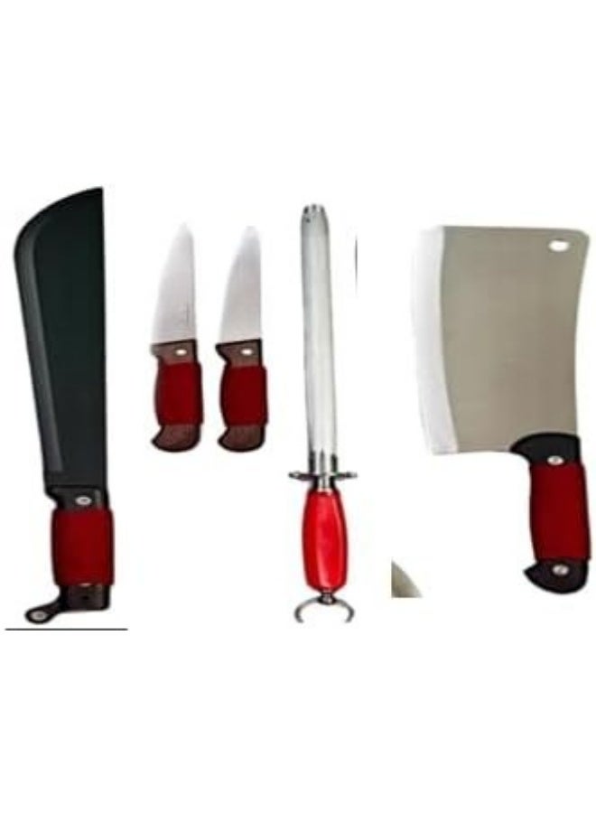 Knife set in various sizes for home and butcher use – versatile and durable